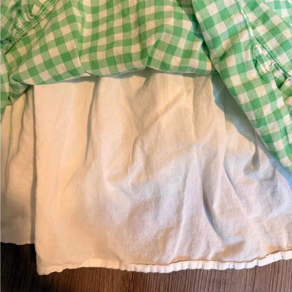 Janie and Jack Green Gingham Dress